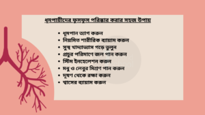 ধূমপায়ীদের ফুসফুস পরিষ্কার করার সহজ উপায়