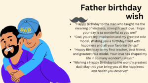 Father birthday wish