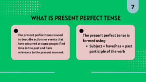 What is Present perfect tense