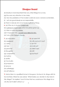 dinajpur board 2023 english 2nd paper question